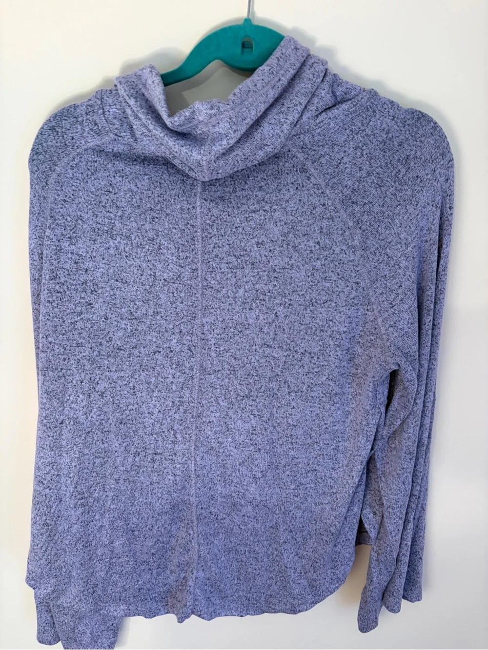 Soft Cowl Neck Pullover Sweater - Heather Lavender sleep wear loungewear size xl